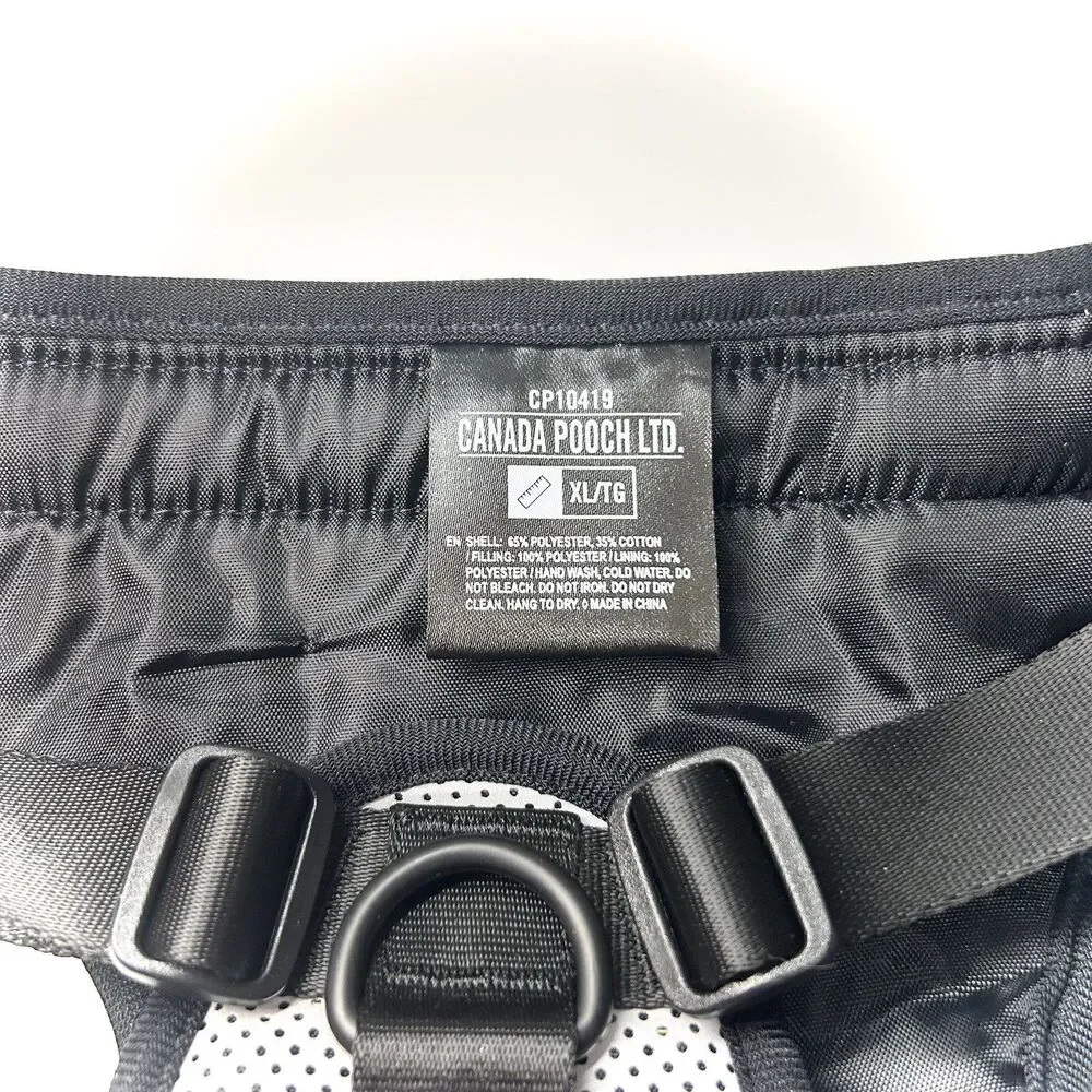 Canada Pooch The Everything Dog Harness XL Reflective No Pull Mesh Black NWT